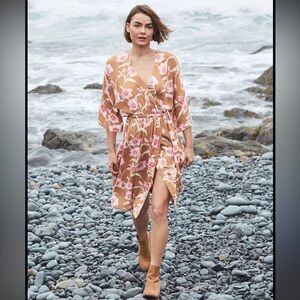 ROXY Privy Places Kimono Wrap Dress